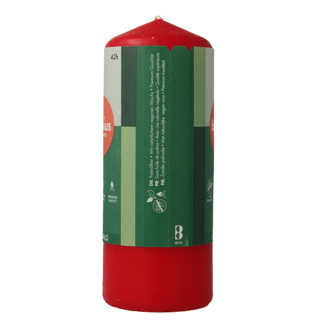Candela a Colonna Bolsius 150/58 rosso delicato, 1 Pezzo