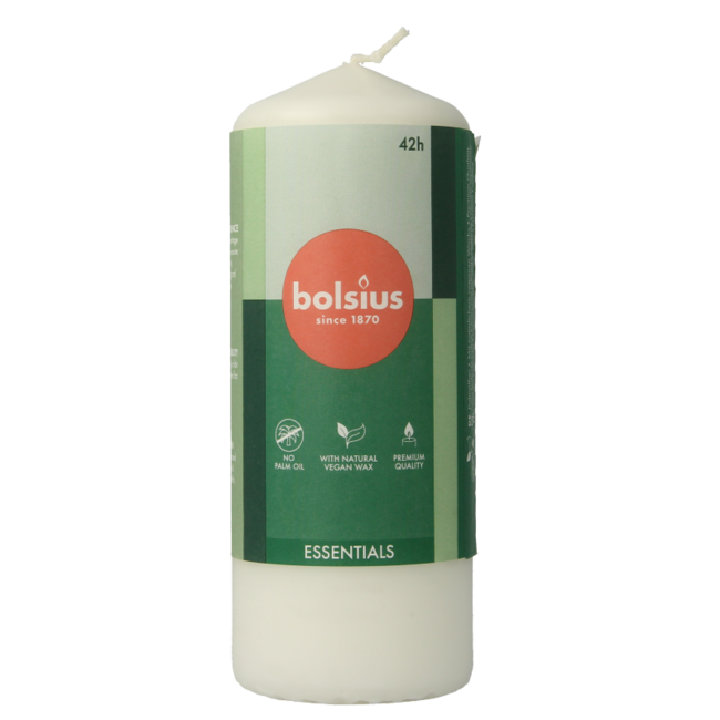 Bougie pilier Bolsius 150/58 cloudy white 1 pièce