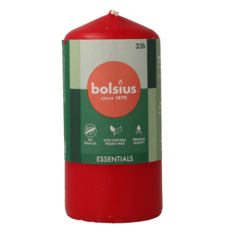 Bolsius Bolsius Stompkaars 120/58 delicate red 1 Stuks