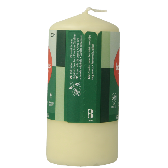 Vela pilar Bolsius 120/58 soft pearl 1 unidad