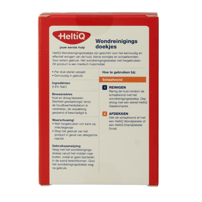 Heltiq toallitas limpiadoras de heridas 10 unidades