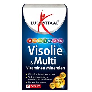 Lucovitaal Huile de poisson & multivitamines minéraux 60 gélules