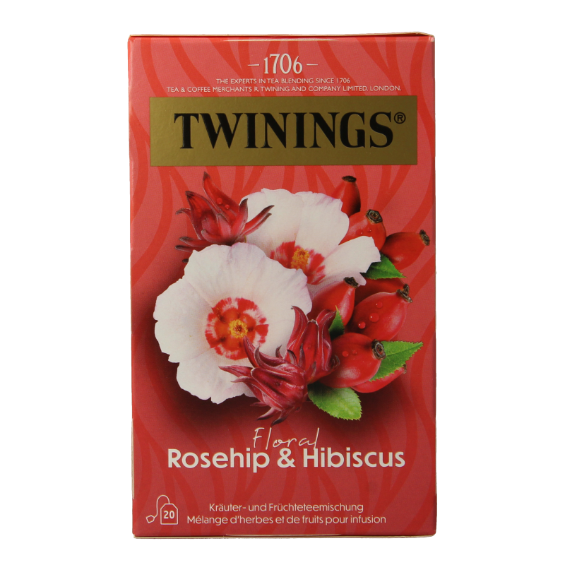 Twinings Rosa mosqueta hibisco 20 bolsitas