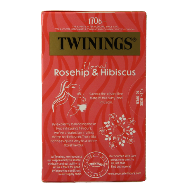 Twinings Rosa mosqueta hibisco 20 bolsitas