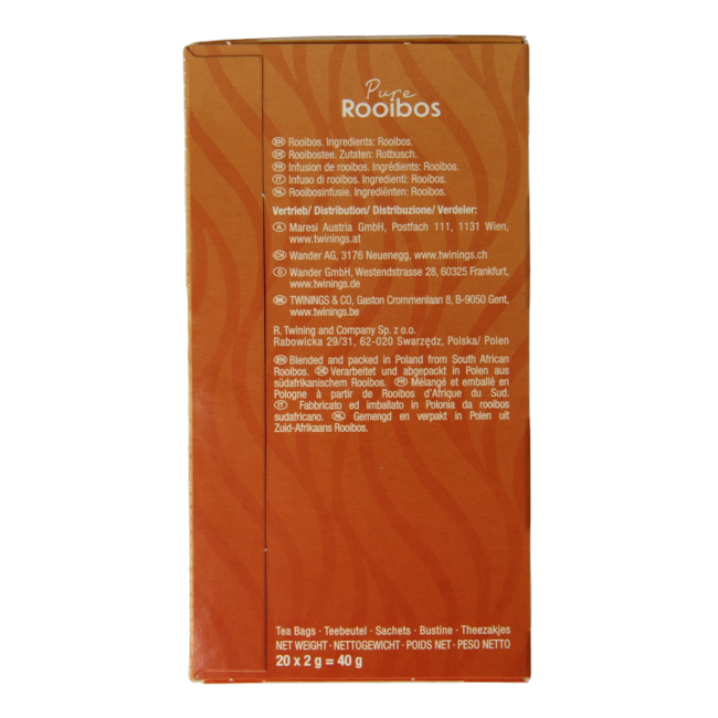 Twinings Rooibos 20 Torebek