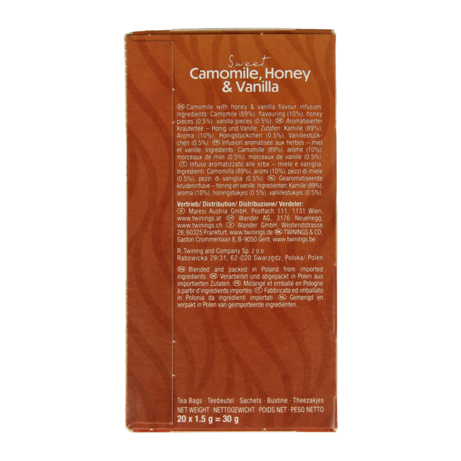 Chamomile Honey Vanilla 20 Bags
