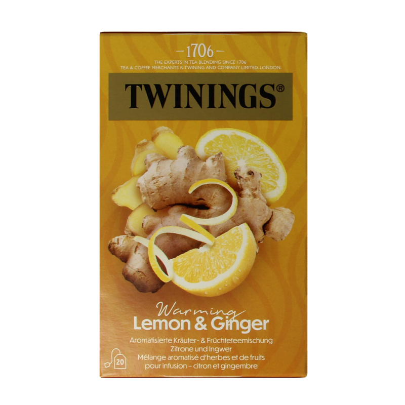 Twinings Limón jengibre 20 bolsitas