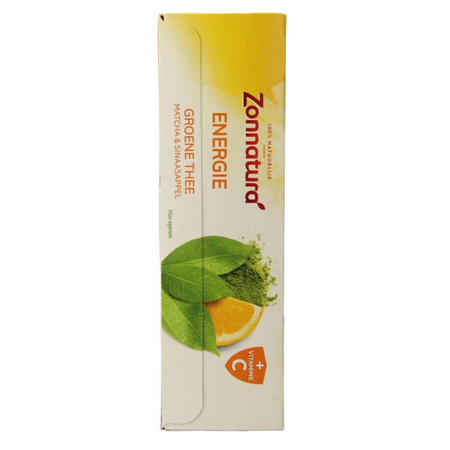 Zonnatura Energy green tea with vitamin C organic 20 Bags