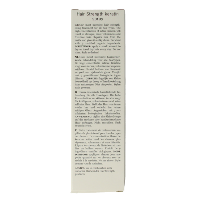Hairwonder Spray alla cheratina Rinforzante 50 Millilitri
