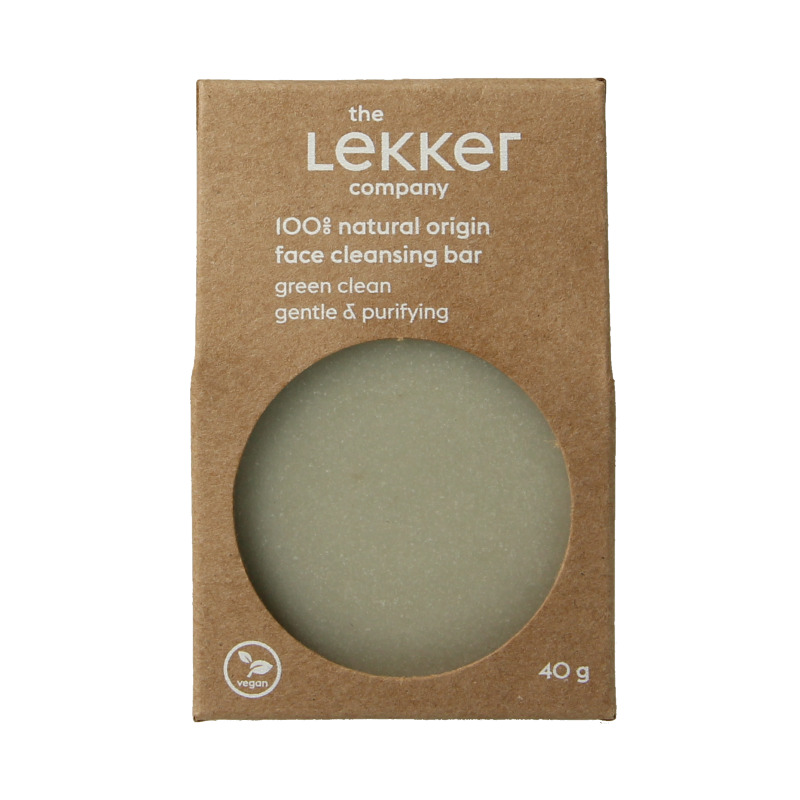 Lekker Company Saponetta Viso Green Clean 40 Grammi