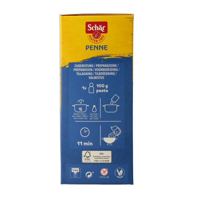 Pasta Penne glutenfrei 400 Gramm