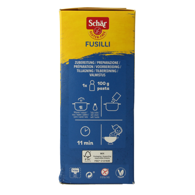 Schar Pasta fusilli glutenvrij 400 Gram