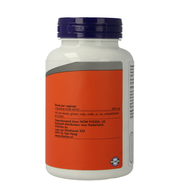 L-Tirosina 500mg 120 cápsulas vegetarianas
