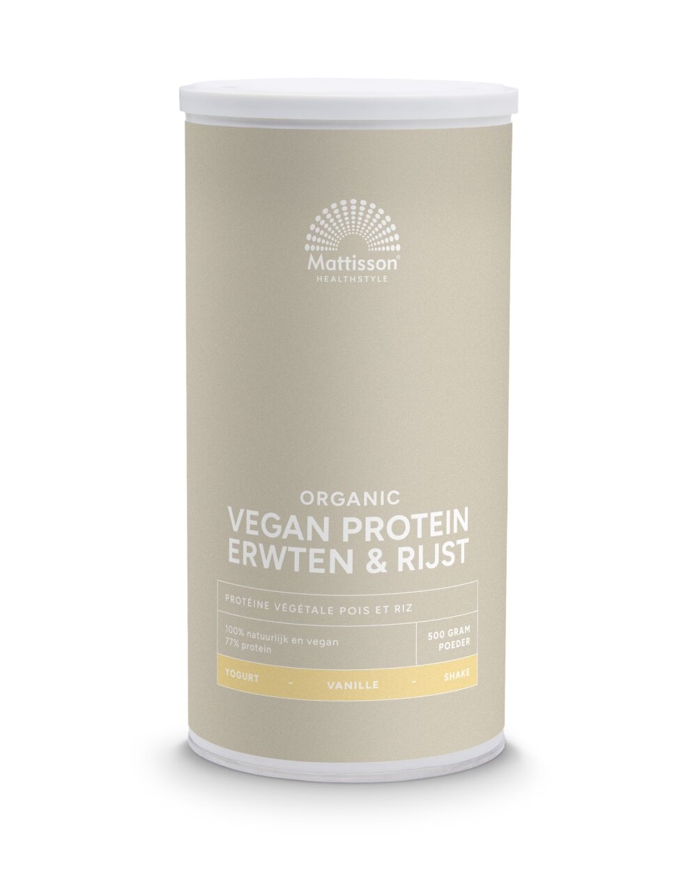 Mattisson Proteine Vegane Piselli e Riso Vaniglia Bio - 500g