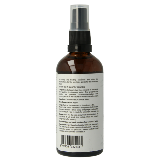 Crystal Argent colloïdal spray 100 Millilitres
