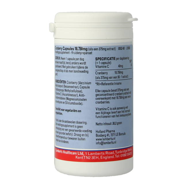 Mirtillo Rosso (Cranberry) 60 Capsule