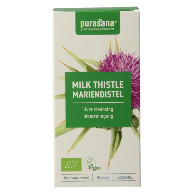 Purasana Mariadistel vegan bio 60 Vegetarische capsules