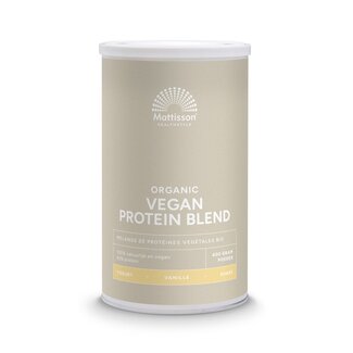 Mattisson Mattisson Mezcla de proteínas veganas orgánicas vainilla 400 Gramos