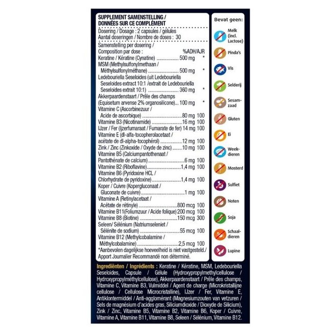 Lucovitaal Complesso di Cheratina 60 Capsule
