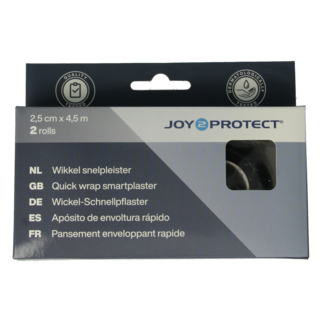 Joy2protect Joy2protect Wikkel snelpleister 2.5 cm x 4.5 m 2 Rol