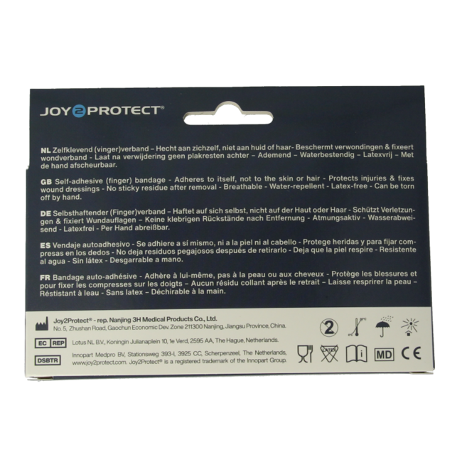 Joy2protect Wickel-Schnellpflaster 2,5 cm x 4,5 m 2 Rollen