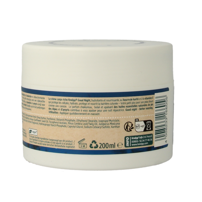 Kneipp Crema corporal Good Night 200 mililitros