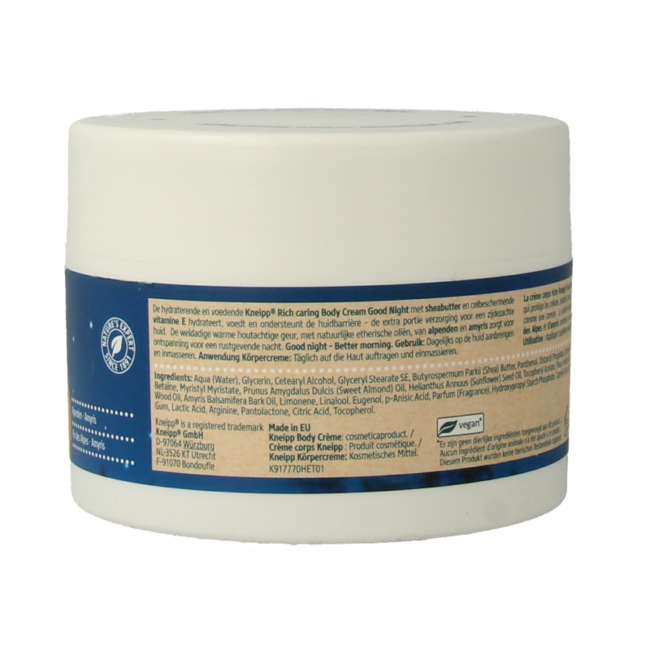 Kneipp Crema corporal Good Night 200 mililitros