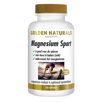 Golden Naturals Magnesium sport 120 cápsulas vegetarianas