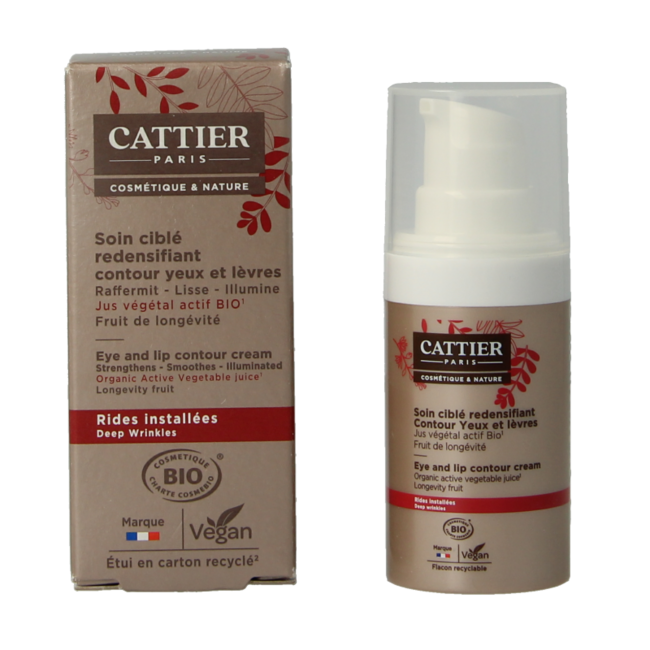 Cattier Contorno Occhi e Labbra Bio 15 Millilitri