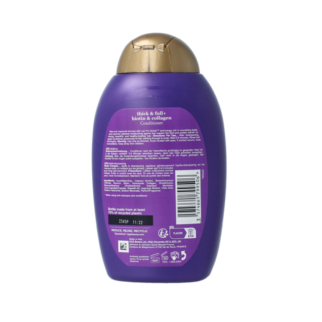 Après-shampoing biotine & collagène 385 millilitres