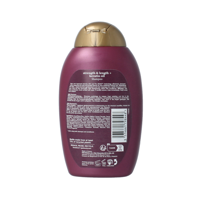 Champú keratin oil 385 mililitros