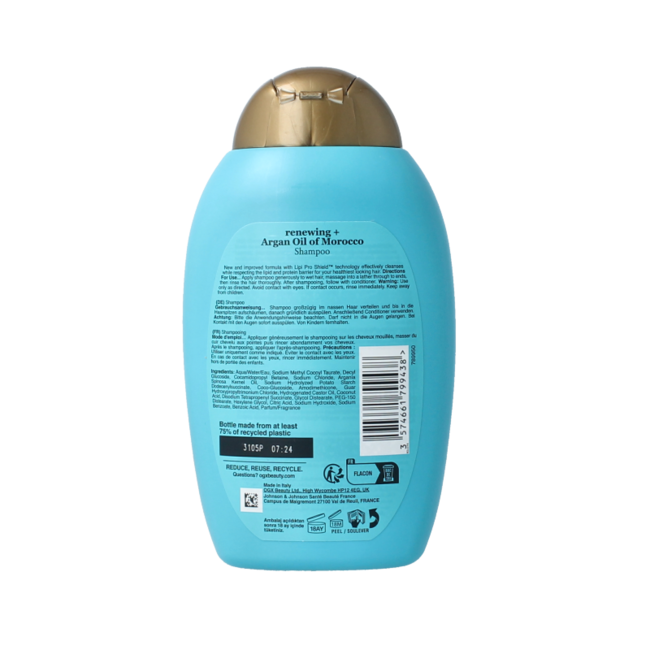 Champú aceite de argán Marruecos 385 mililitros