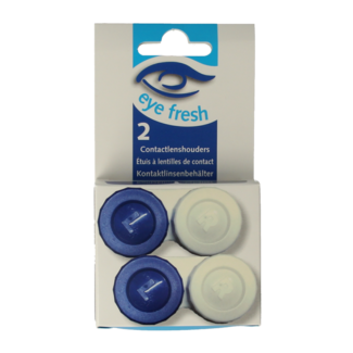 Eyefresh Flat duo contact lens cases, 2 pack