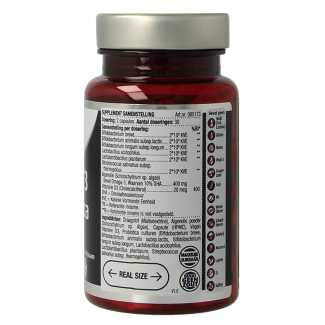Lucovitaal Omega 3 Probiotica D3 Vegan 60 Kapseln