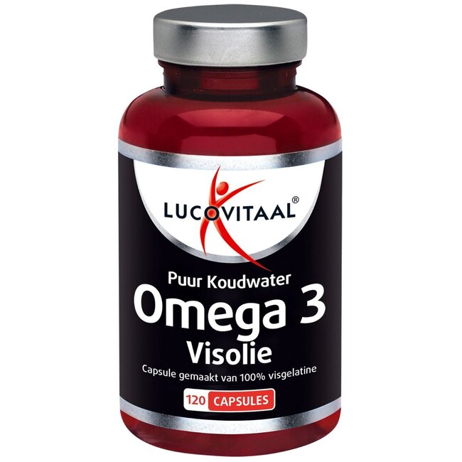 Lucovitaal Omega 3 aceite de pescado puro de agua fría 120 cápsulas