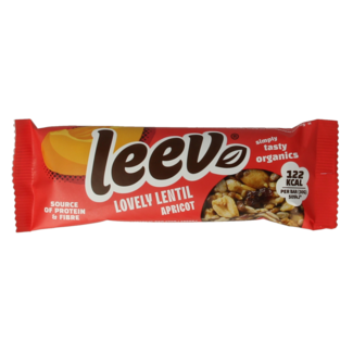 Leev Leev Lovely barrita de lentejas albaricoque bio 30 gramos
