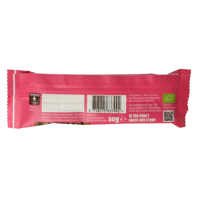 Leev Lovely barrita de lentejas con dátiles bio 30 gramos