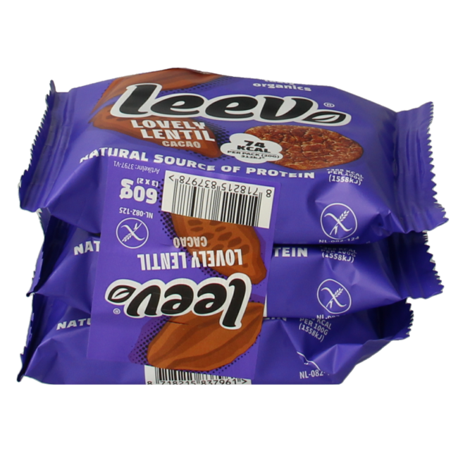 Galettes de lentilles Leev Lovely cacao bio 60 g
