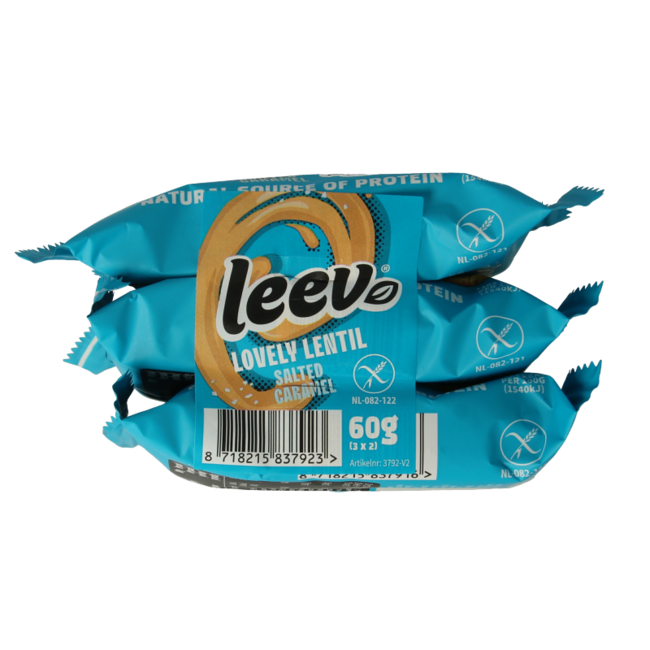 Leev Lovely tortitas de lentejas caramelo bio 60 gramos