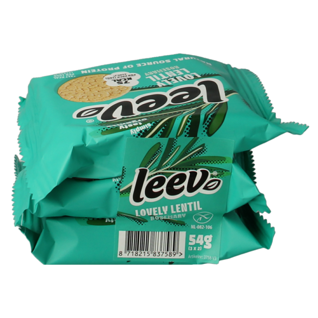 Tortitas de lentejas Leev Lovely con romero bio 54 g