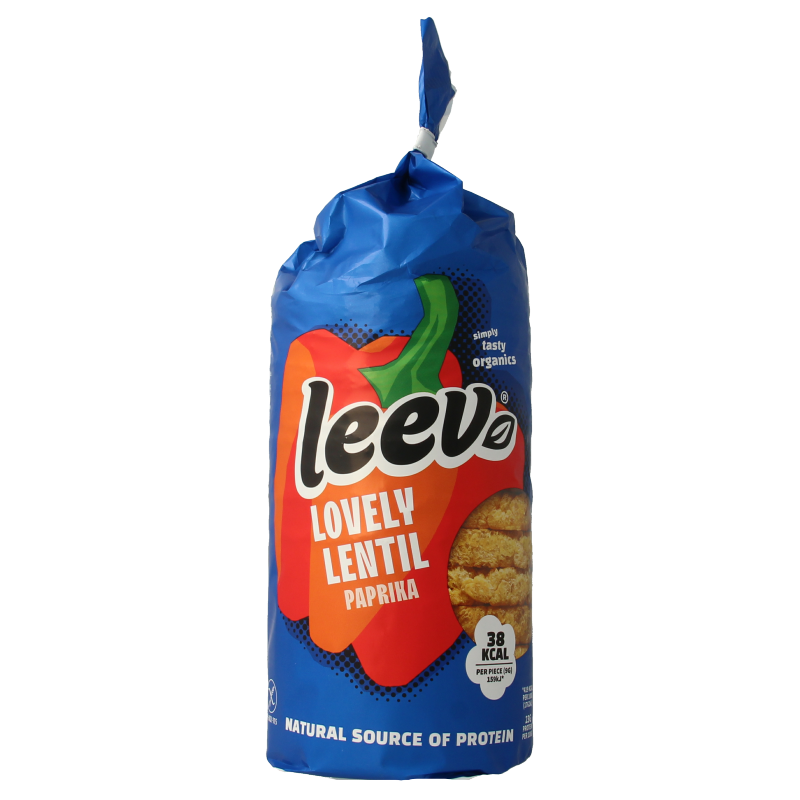 Leev Lovely Gallette di Lenticchie al Peperone Bio 117 Grammi