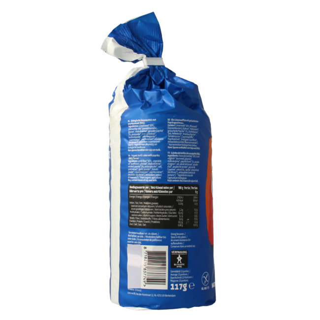 Leev Lovely Organic Paprika Lentil Cakes 117 grams