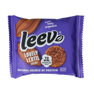 Leev Leev Lovely tortitas de lentejas cacao bio 20 gramos