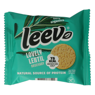 Leev Leev Lovely tortitas de lentejas romero bio 18 gramos