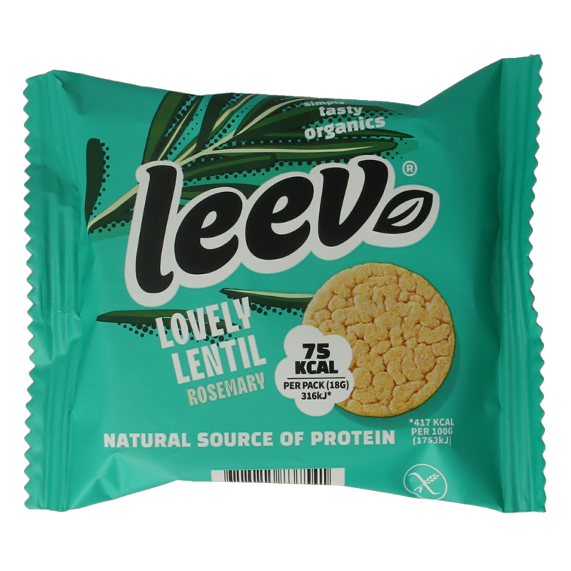 Gallette di Lenticchie al Rosmarino Bio Leev | MyFitRank
