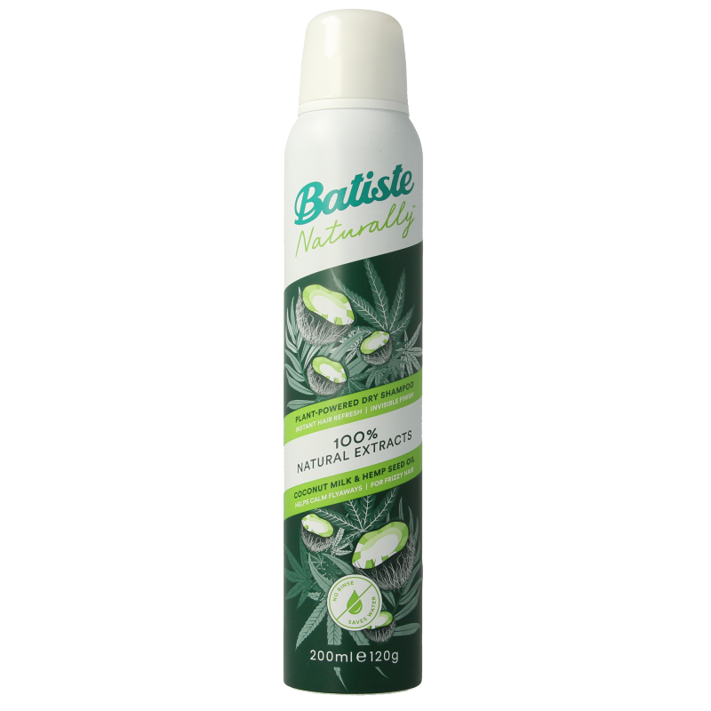 Batiste Shampoo Secco Latte di Cocco e Olio di Semi di Canapa 200 Millilitri