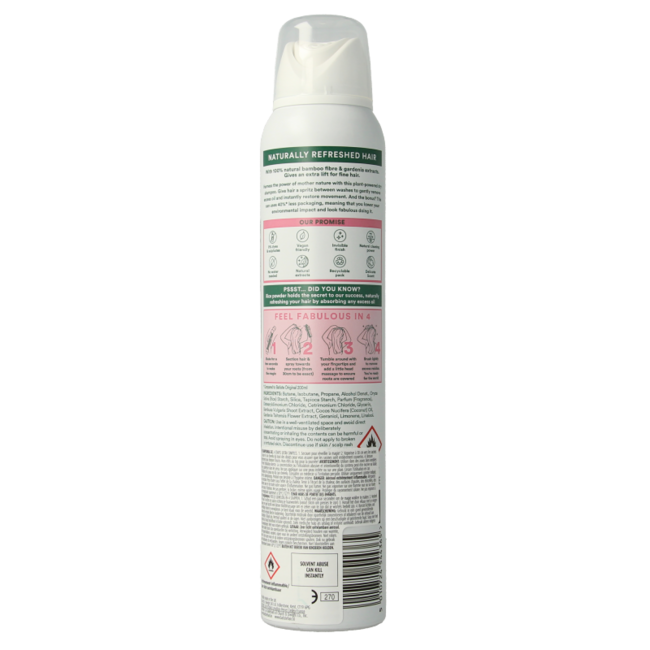 Batiste Trockenshampoo Bambusfaser & Gardenie feines Haar 200 Milliliter