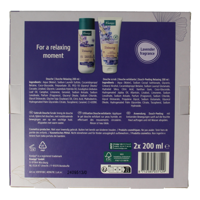 Set Regalo Kneipp Relaxing Favourite 1 Set