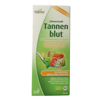 Hubner Tannenblut jarabe de hierbas bio 250 mililitros