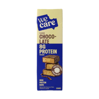 WeCare WeCare High protein bars chocolate 81 Gram